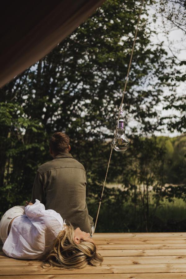 גרבסטאד Falkeroed - Lyxig Glamping I Naturreservat Ink Frukost מראה חיצוני תמונה