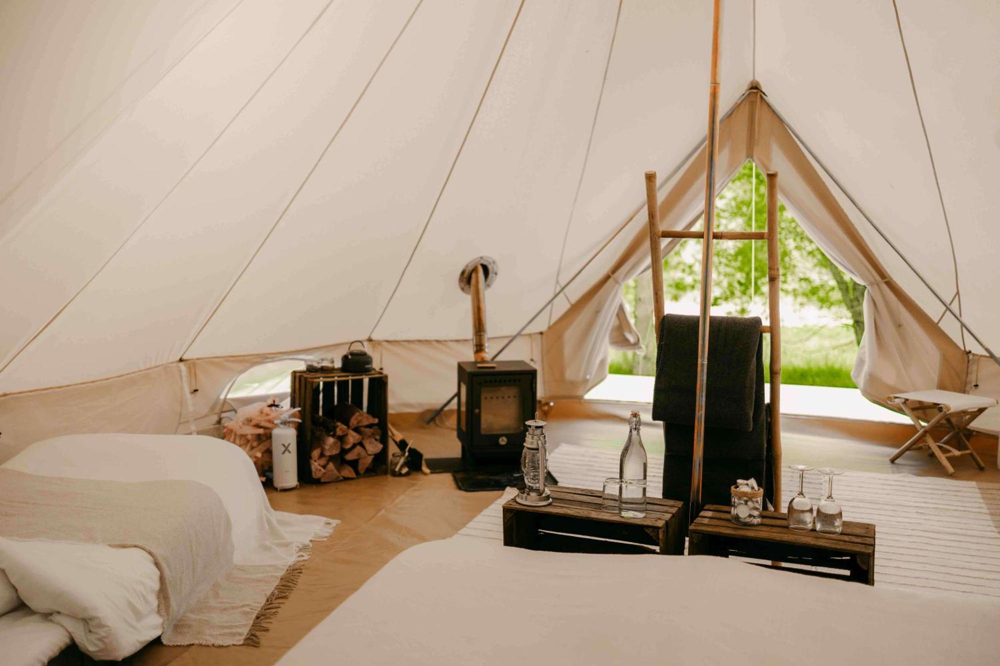 גרבסטאד Falkeroed - Lyxig Glamping I Naturreservat Ink Frukost מראה חיצוני תמונה
