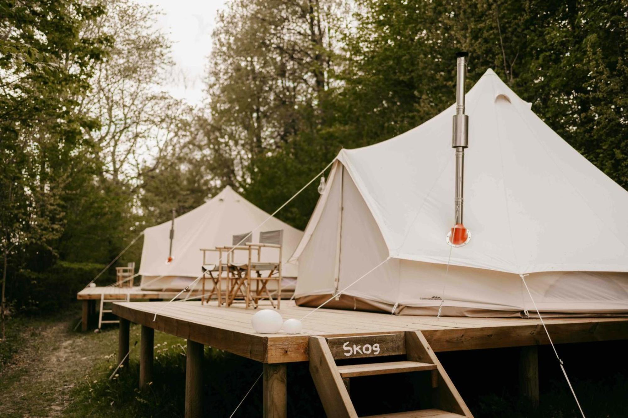 גרבסטאד Falkeroed - Lyxig Glamping I Naturreservat Ink Frukost מראה חיצוני תמונה