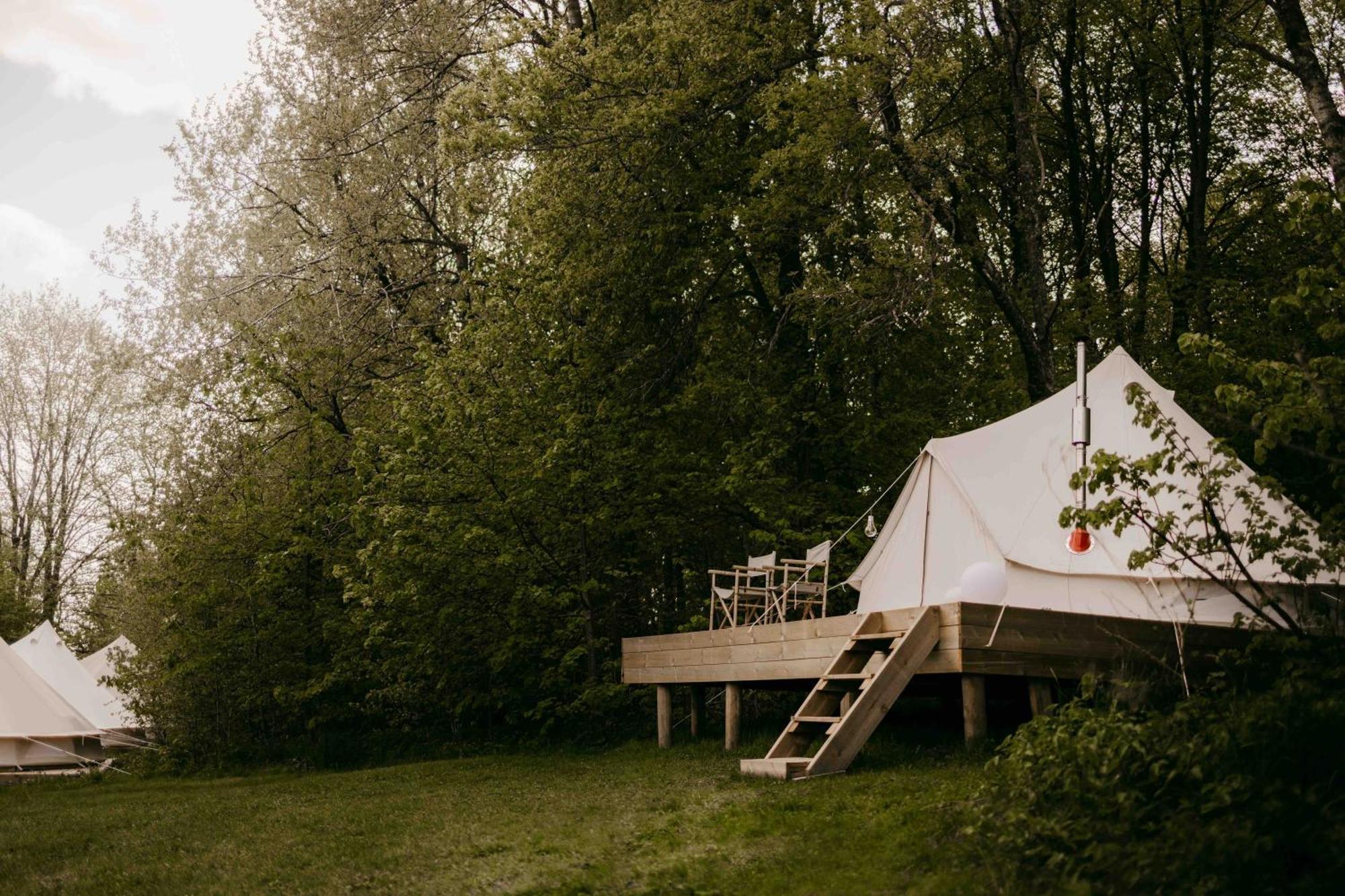 גרבסטאד Falkeroed - Lyxig Glamping I Naturreservat Ink Frukost מראה חיצוני תמונה