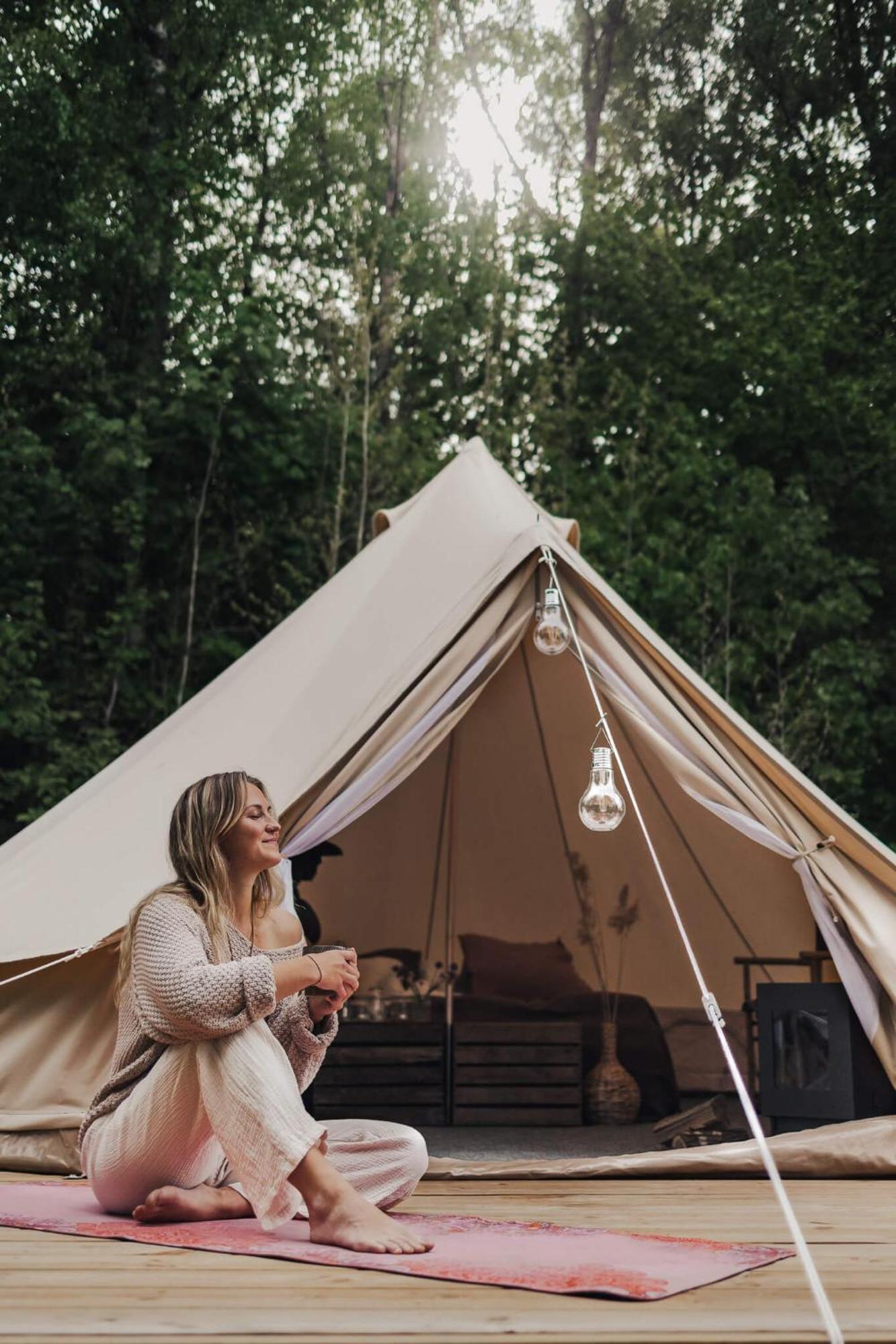 גרבסטאד Falkeroed - Lyxig Glamping I Naturreservat Ink Frukost מראה חיצוני תמונה